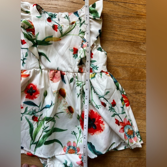 Floral Mommy & Me Dresses Chiffon Sleeveless Matching 3 Dresses - Picture 13 of 14